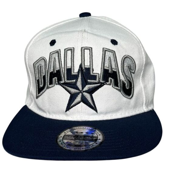 Dallas City Dallas Cowboys World Best Cap Snap Back White/Blue - Picture 1 of 10